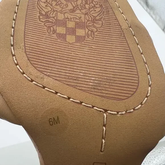 Vince Camuto Brelanie Woven Strap Mule Heels Dulce De Leche Womens Size 6 - Picture 12 of 12